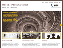 Tablet Screenshot of markt-forschung-kultur.de